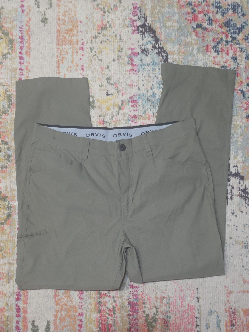 Orvis Olive Mens Chino Pants